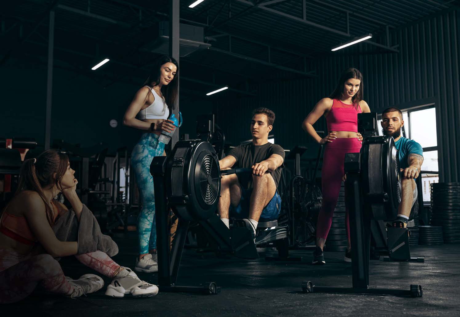 State-of-the-art fitness center at Sobha Orbis with modern workout equipment