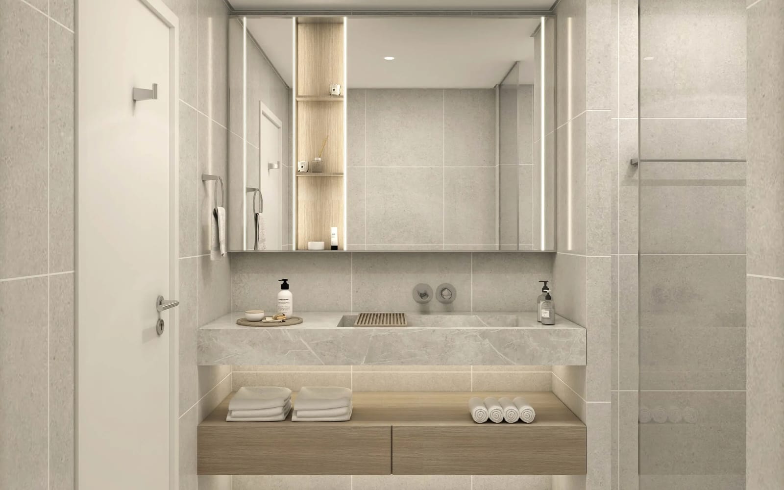 Elegant bathroom with premium finishes in Vista by Prestige One