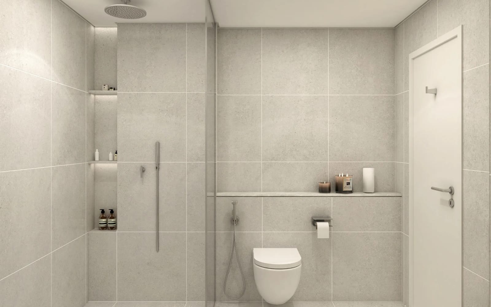 Elegant bathroom with premium finishes in Vista by Prestige One resale properties in Dubai