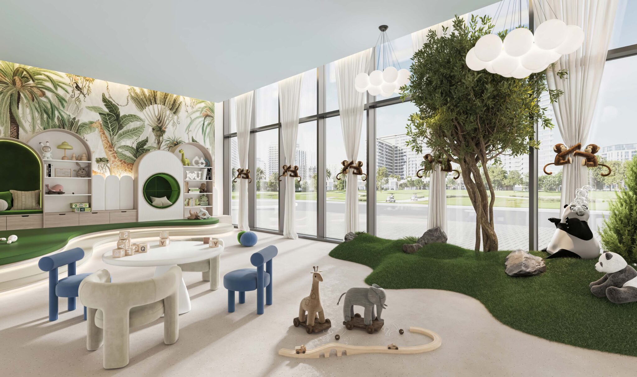 Children's play area within Belgrove Residences community