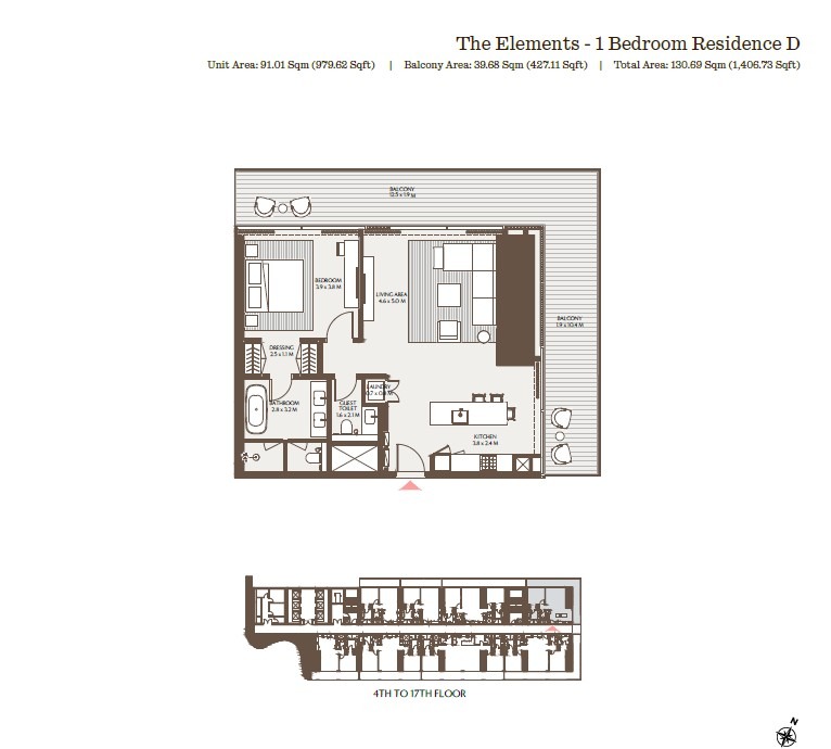 Akala by Arada DIFC Downtown Dubai Floor Plan