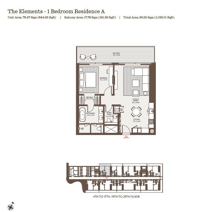 Akala by Arada DIFC Downtown Dubai Floor Plan