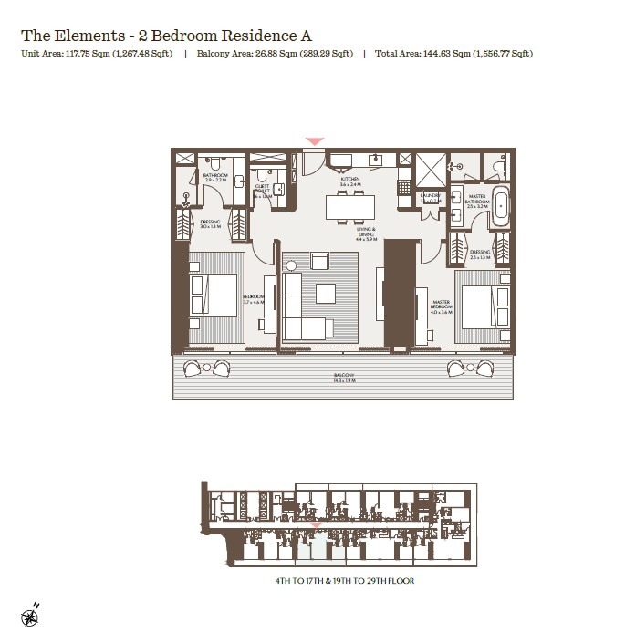 Akala by Arada DIFC Downtown Dubai Floor Plan