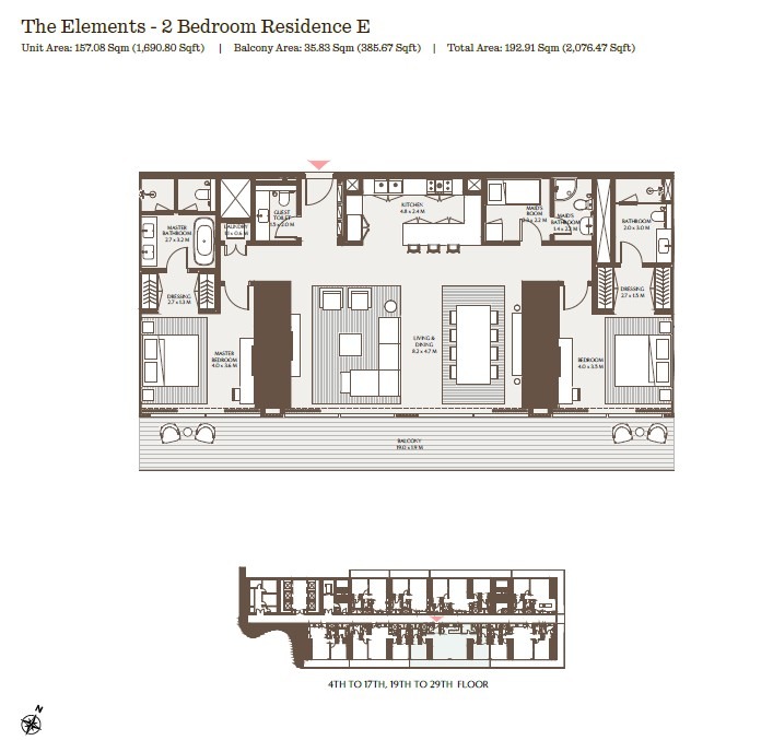 Akala by Arada DIFC Downtown Dubai Floor Plan