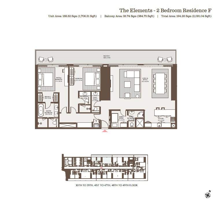 Akala by Arada DIFC Downtown Dubai Floor Plan