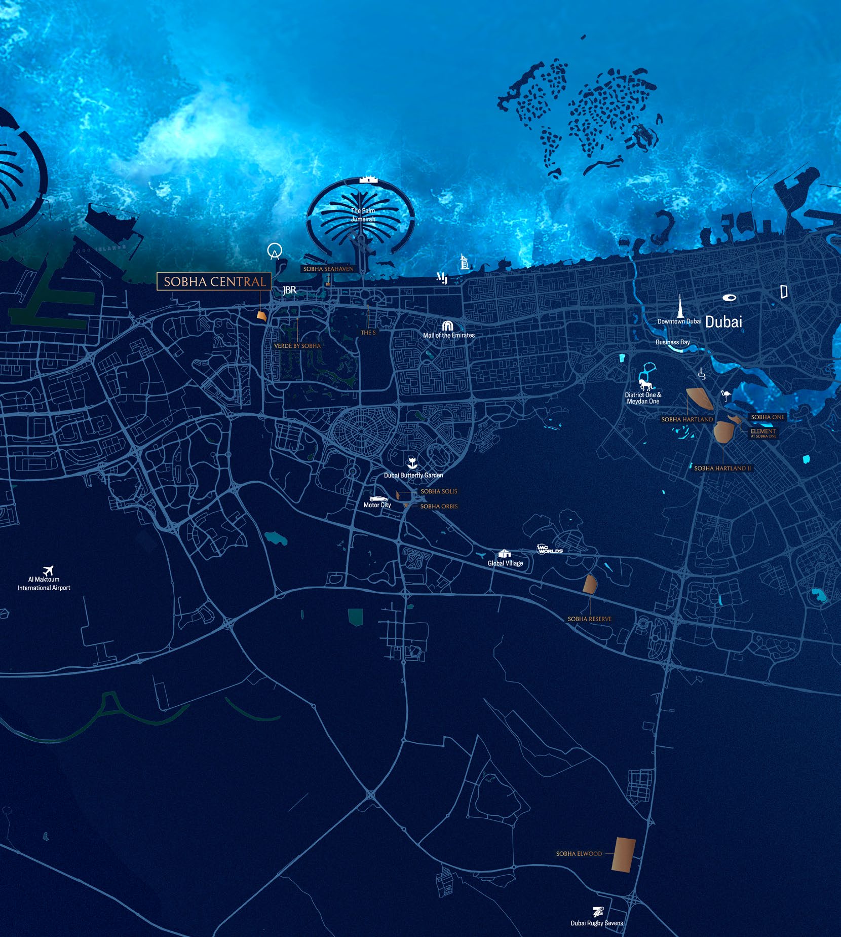 sobha central location