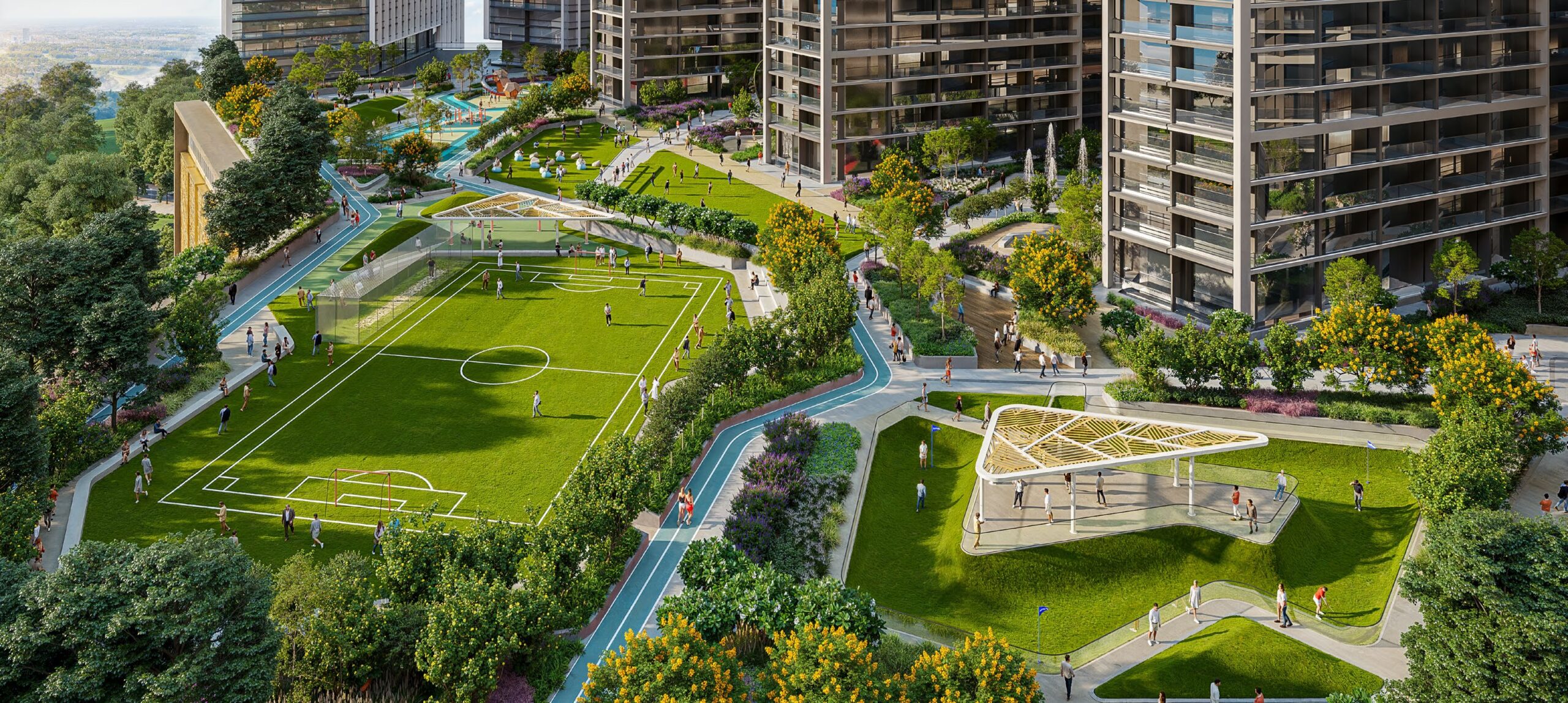 Luxury residential tower of Sobha Central in the heart of Dubai