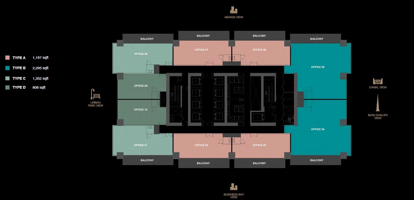 Burj Capital Business Bay amenities