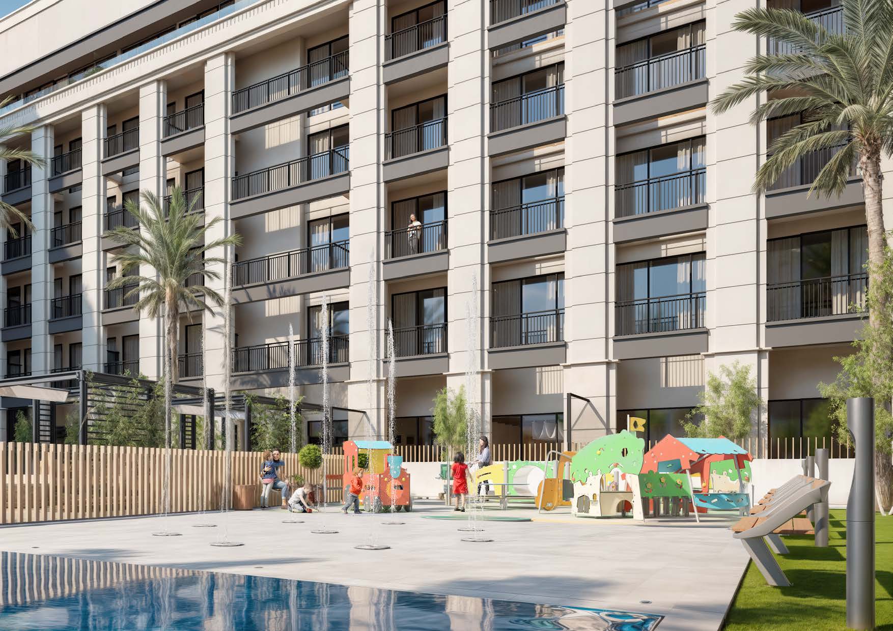 Luxury bedroom in JVC apartment – Berkeley Square by Prestige One