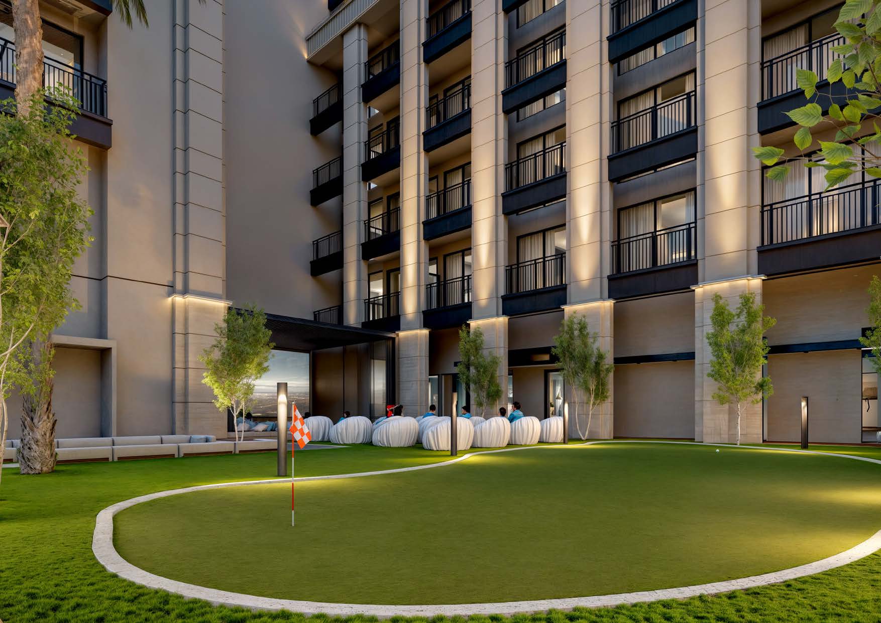 Luxury bedroom in JVC apartment – Berkeley Square by Prestige One