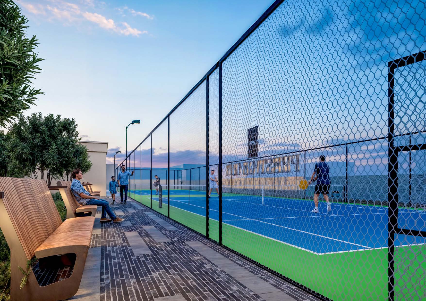 Green landscaped areas – Berkeley Square by Prestige One, JVC