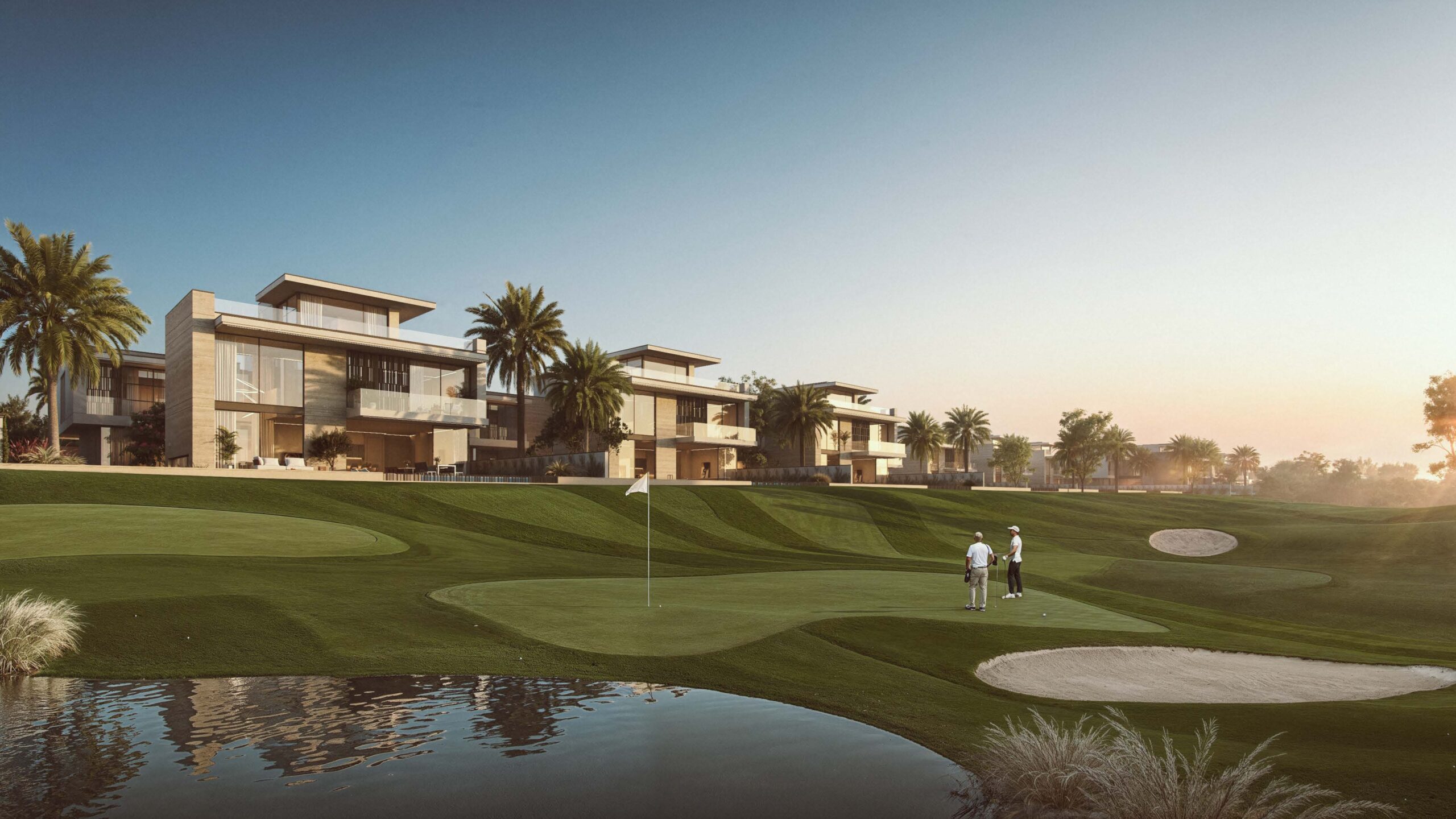 Luxury golf community living at Jumeirah Golf Estates Dubai