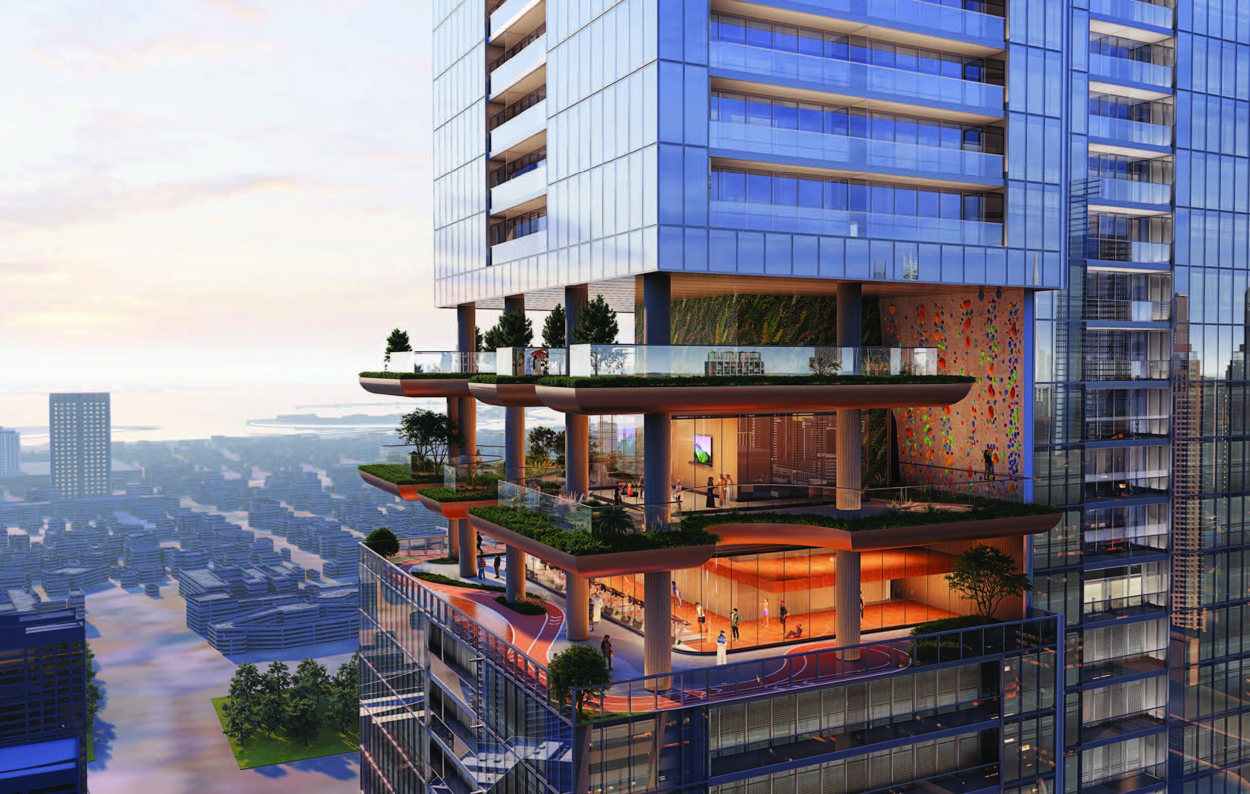 SkyParks Dubai high-rise tower by Sobha Realty