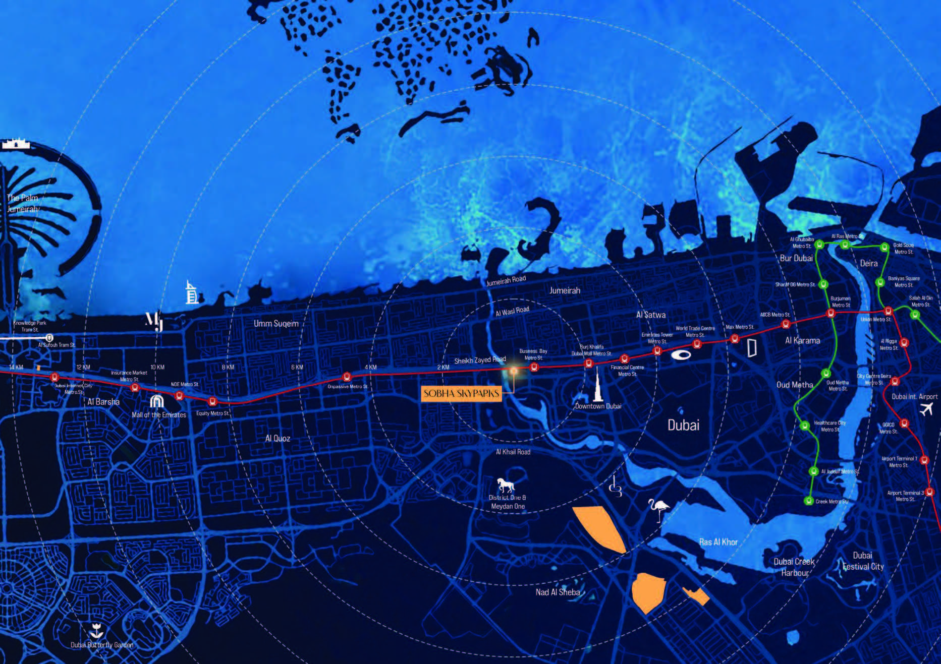 Sky garden at Sobha SkyParks Business Bay